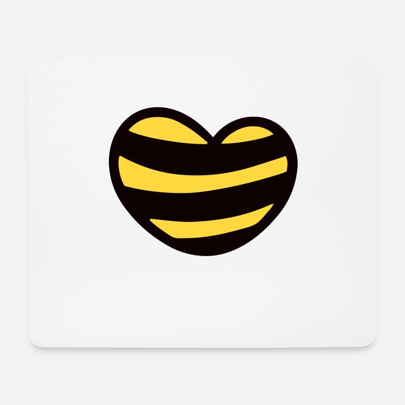 Herz Bienen Honig Bienenliebhaber Imker Waben - Mousepad (Querformat) - Weiß