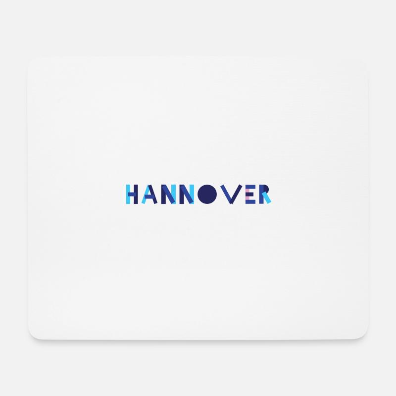 Hannover Geometrie - Mousepad (Querformat) - Weiß
