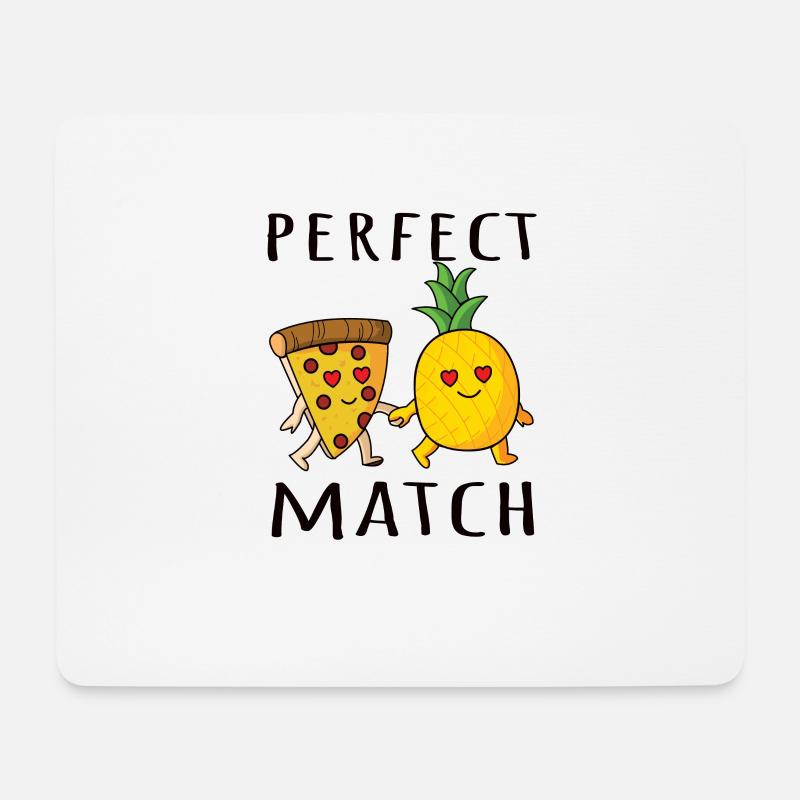 Pizza Hawaii Ananas Pizza Essen - Mousepad (Querformat) - Weiß