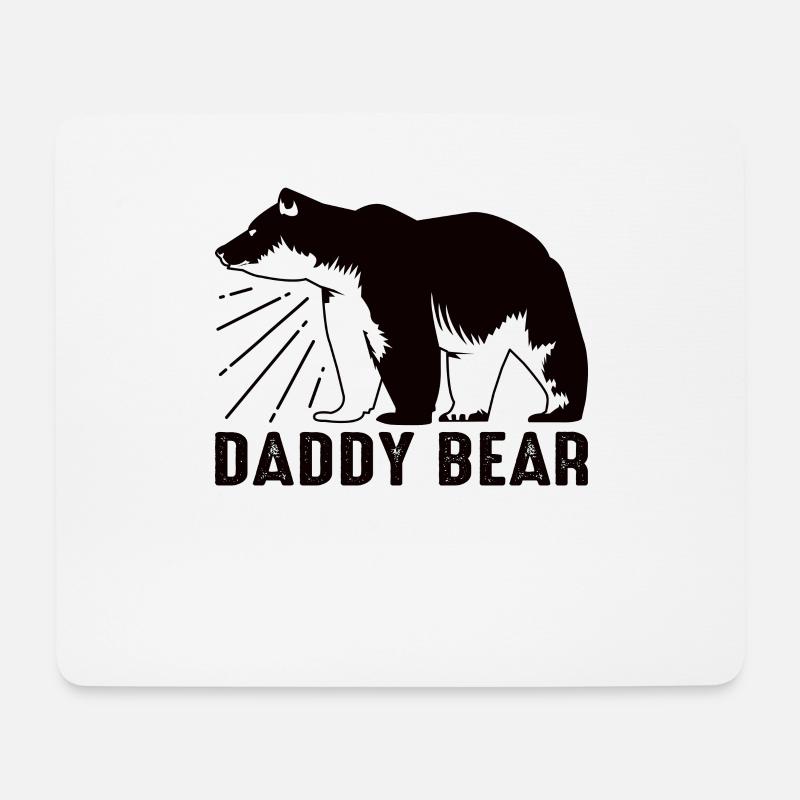 Vatertag Bär Vater Stolzer Vater Bester Papa Daddy - Mousepad (Querformat) - Weiß