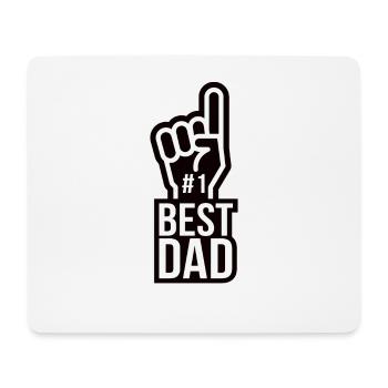 Meilleur papa papa papa papa fête des pères - Tapis de souris (format paysage) - blanc - Devant