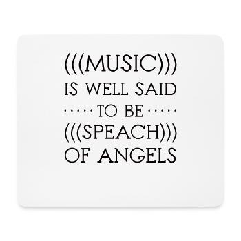Musik ist die Sprache der Engel Chor Orchester - Mousepad (Querformat) - Weiß - Vorne