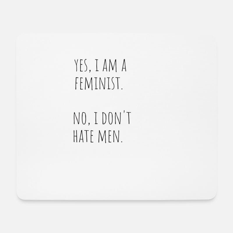 Girl Power Feministin Mädchen Damen Freundin - Mousepad (Querformat) - Weiß