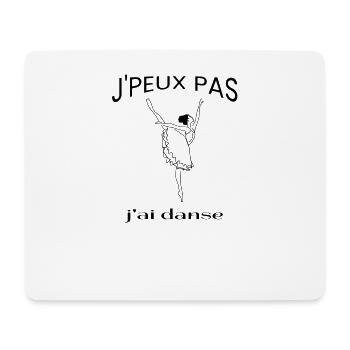 J'Peux Pas J'ai Danse Ballet - Tapis de souris (format paysage) - blanc - Devant