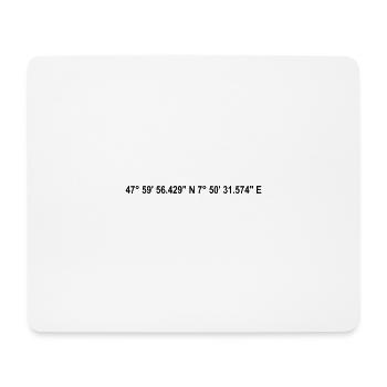 Freiburg im Breisgau coordinates - Mouse Pad (horizontal) - white - Front