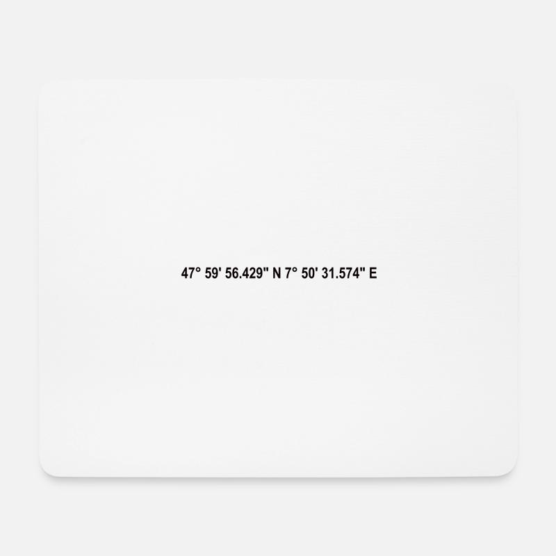 Freiburg im Breisgau Koordinaten - Mousepad (Querformat) - Weiß