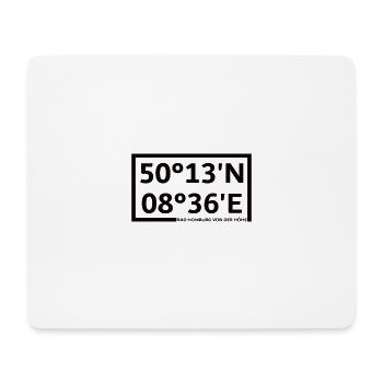 Bad Homburg vor der Höhe Koordinaten - Mousepad (Querformat) - Weiß - Vorne