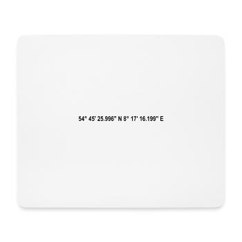 Hörnum coordinates - Mouse Pad (horizontal) - white - Front