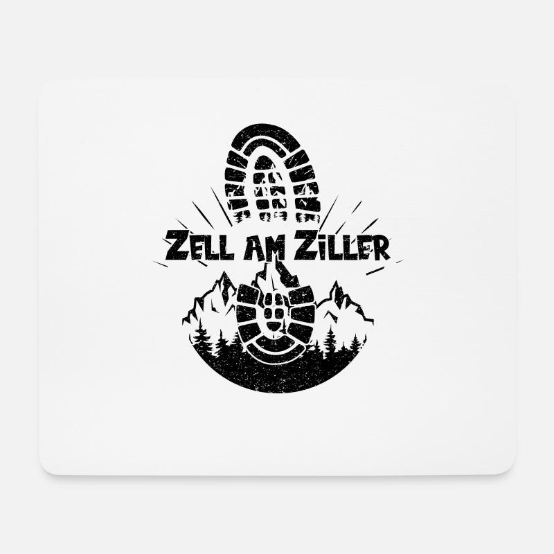 Zell am Ziller Österreich Tirol Urlaub - Mousepad (Querformat) - Weiß