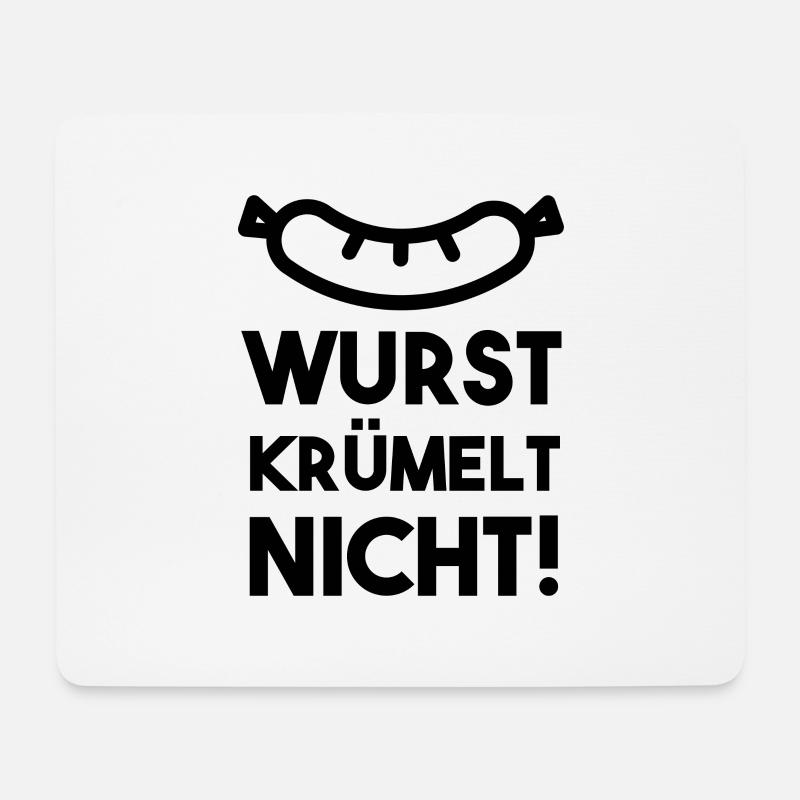 Herren Metzger Fleischer T-Shirt Lustiger Spruch - Mousepad (Querformat) - Weiß