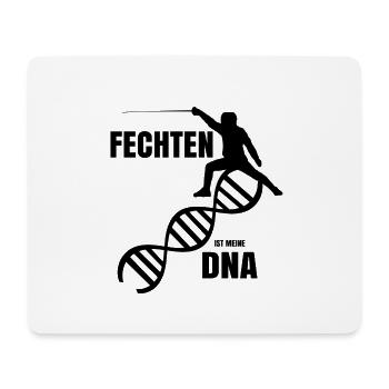 Fechten ist meine DNA - Mousepad (Querformat) - Weiß - Vorne