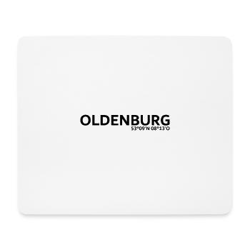 Oldenburg Koordinaten - Mousepad (Querformat) - Weiß - Vorne