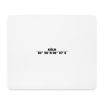 Cologne Coordinates - Mouse Pad (horizontal) - white - Front