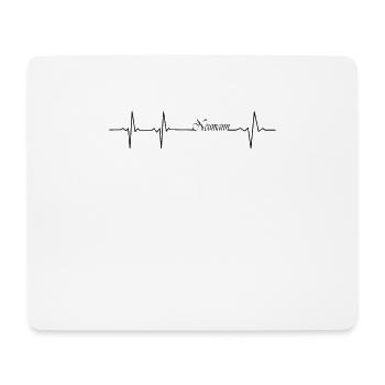 Neumann Herzschlag Familie Nachname Geschenk - Mousepad (Querformat) - Weiß - Vorne