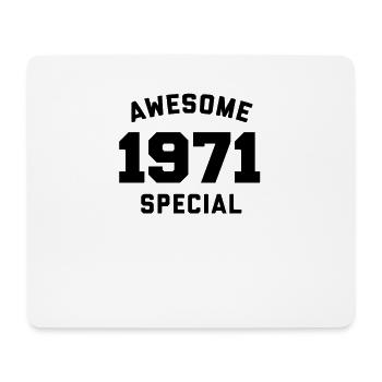 Funny Birthday Awesome Special 1971 - Mousepad (Querformat) - Weiß - Vorne