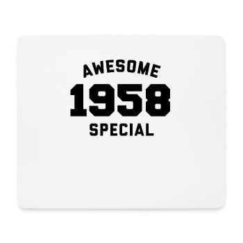 Funny Birthday Awesome Special 1958 - Mouse Pad (horizontal) - white - Front