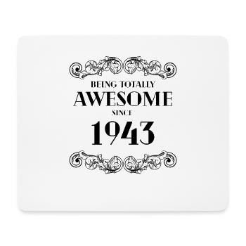 Lustiger Geburtstag ist seit 1943 total genial - Mousepad (Querformat) - Weiß - Vorne