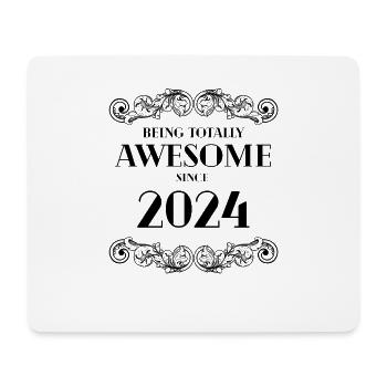 Lustiger Geburtstag ist seit 2024 total genial - Mousepad (Querformat) - Weiß - Vorne