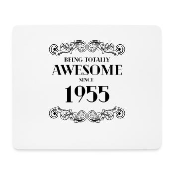 Lustiger Geburtstag ist seit 1955 total genial - Mousepad (Querformat) - Weiß - Vorne
