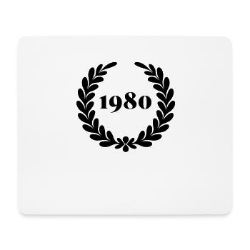 Lustiger Geburtstag seit 1980 - Mousepad (Querformat) - Weiß - Vorne
