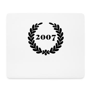 Lustiger Geburtstag seit 2007 - Mousepad (Querformat) - Weiß - Vorne