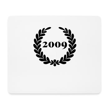 Funny Birthday Since 2009 - Mouse Pad (horizontal) - white - Front