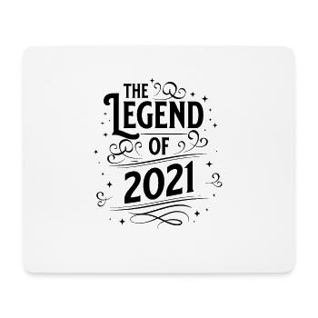 Die Legende von 2021 Geburtstag - Mousepad (Querformat) - Weiß - Vorne