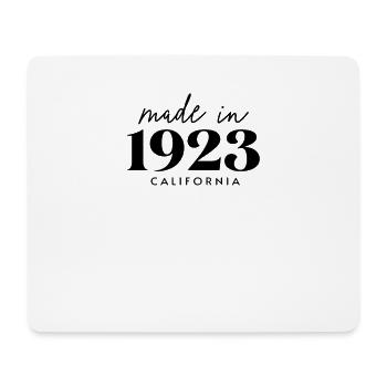 Made 1923 in Geburtstag in California - Mousepad (Querformat) - Weiß - Vorne