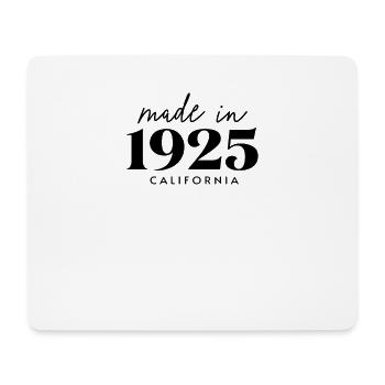 Made 1925 in Geburtstag in California - Mousepad (Querformat) - Weiß - Vorne
