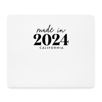 Made 2024 in Birthday in California - Mouse Pad (horizontal) - white - Front