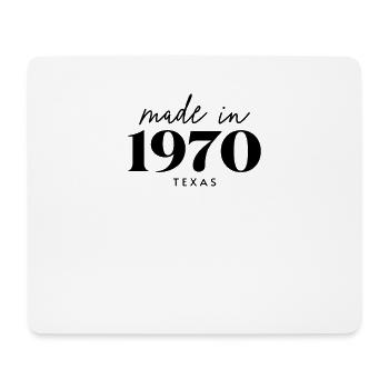 Fabriqué en 1970 à Anniversaire au Texas - Tapis de souris (format paysage) - blanc - Devant