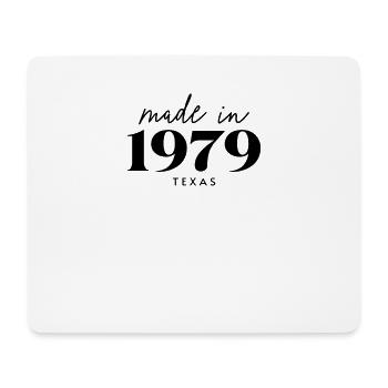 Fabriqué en 1979 à Anniversaire au Texas - Tapis de souris (format paysage) - blanc - Devant