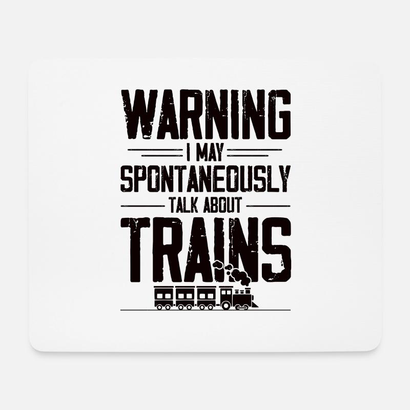 Zug Züge Dampflok Eisenbahn Modelleisenbahn - Mousepad (Querformat) - Weiß