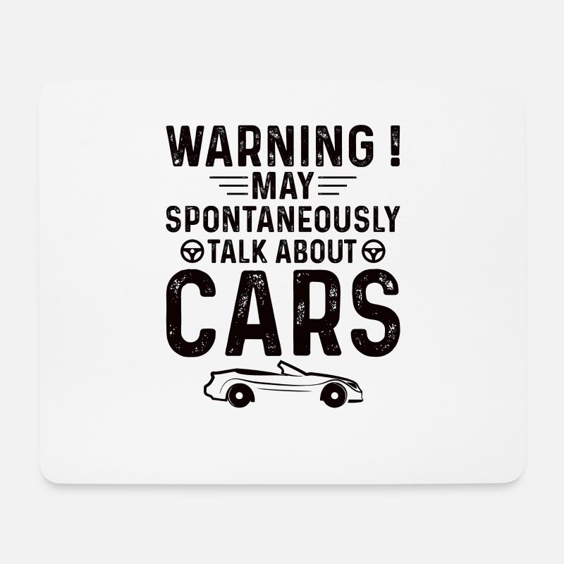 Exotisches Auto Motor Liebhaber - Mousepad (Querformat) - Weiß