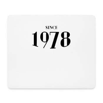 Funny Birthday Since 1978 - Mouse Pad (horizontal) - white - Front
