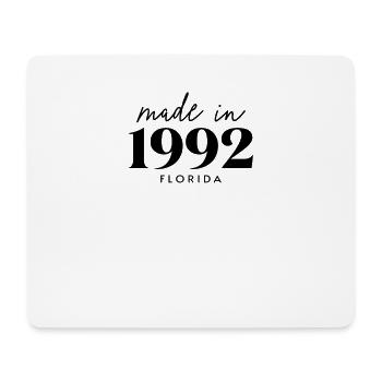 Fabriqué en 1992 en Floride. Fête d’anniversaire mignonne - Tapis de souris (format paysage) - blanc - Devant