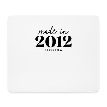 Fabriqué en 2012 en Floride. Fête d’anniversaire mignonne - Tapis de souris (format paysage) - blanc - Devant