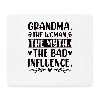 Grand-mère Bad Influence Grand-mère Grand-mère Légende - Tapis de souris (format paysage) - blanc - Devant