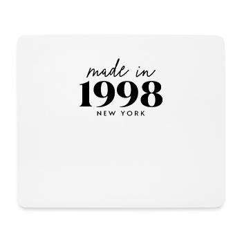 Fabriqué en 1998 à New York. Fête d’anniversaire mignonne - Tapis de souris (format paysage) - blanc - Devant