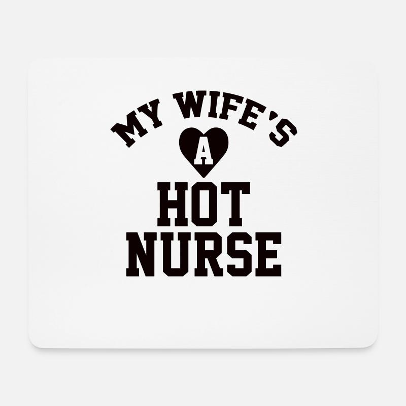 Ehefrau Krankenschwester Mutter Medizin Stethoskop - Mousepad (Querformat) - Weiß