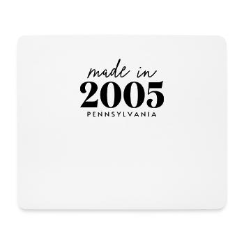 Made 2005 in Pennsylvania. Cute Birthday Party - Mousepad (Querformat) - Weiß - Vorne