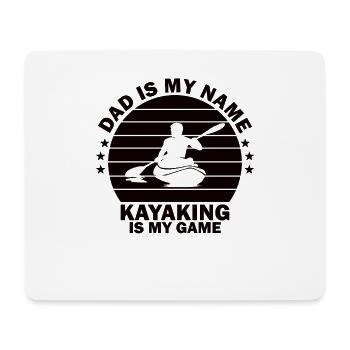 Papa Angeln Boote Kajak Kanu Sommer Seehaus Kabine - Mousepad (Querformat) - Weiß - Vorne