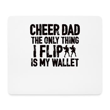 Cheerleading Papa Cheerleader Père Cheer Papa - Tapis de souris (format paysage) - blanc - Devant