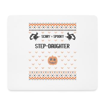 Fille de re-mesure effrayante et effrayante - Tapis de souris (format paysage) - blanc - Devant