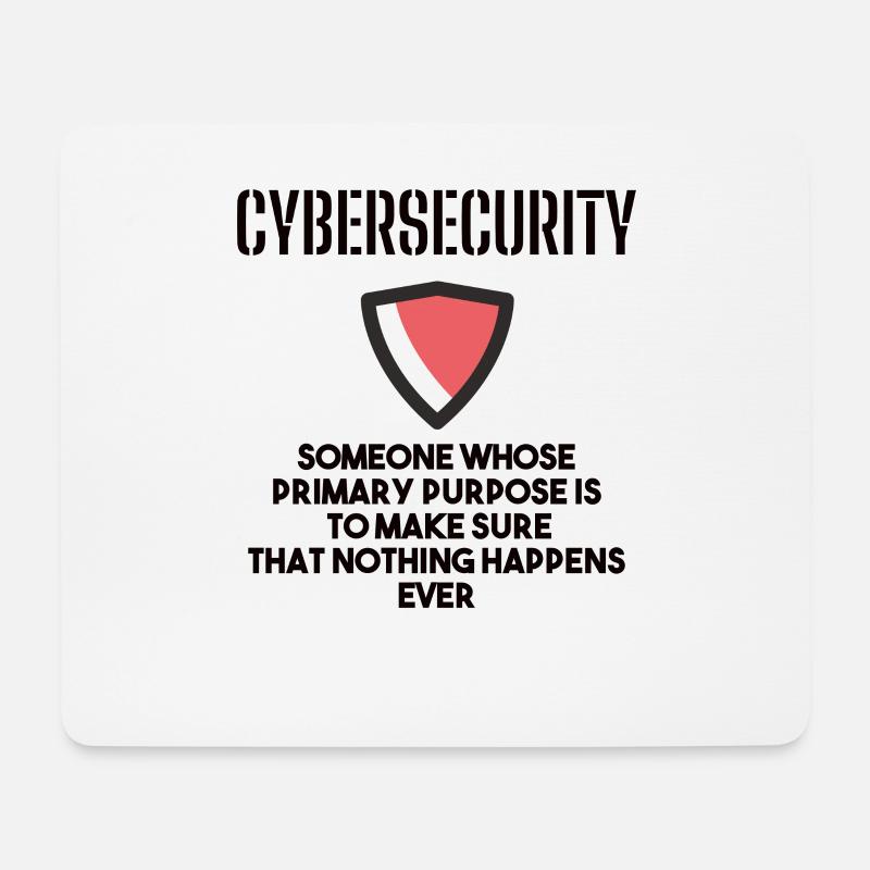 Cybersecurity - IT-Sicherheit Informatiker - Mousepad (Querformat) - Weiß