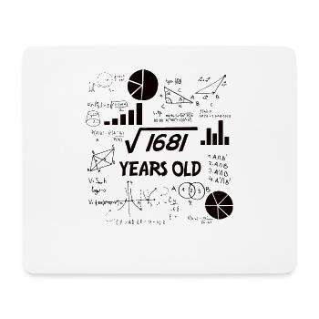 Quadratwurzel von 1681 Mathe Nerd 41. Geburtstag - Mousepad (Querformat) - Weiß - Vorne