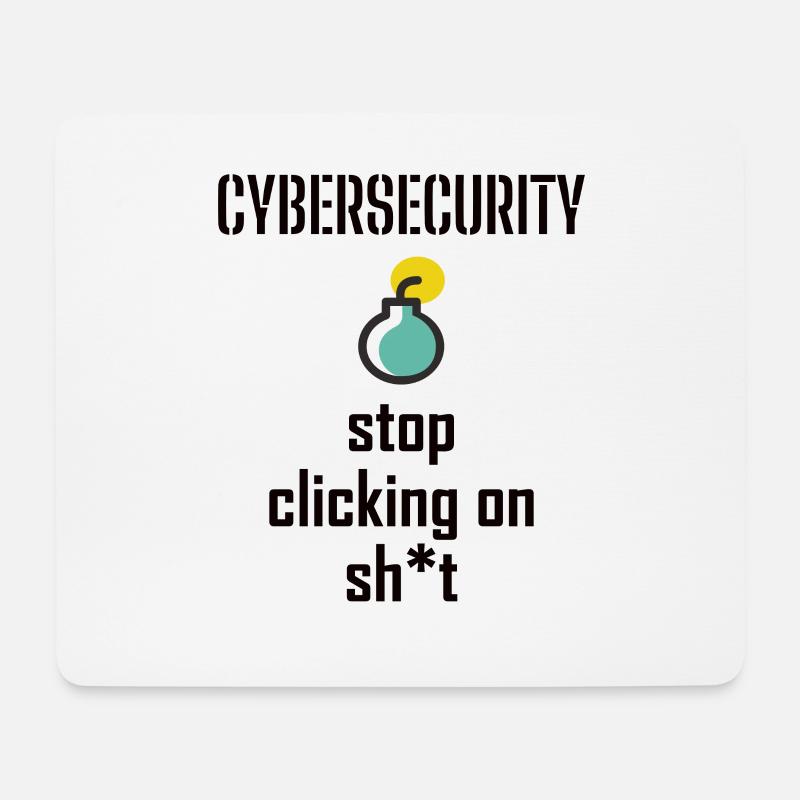 Cybersecurity - IT-Sicherheit Informatiker - Mousepad (Querformat) - Weiß