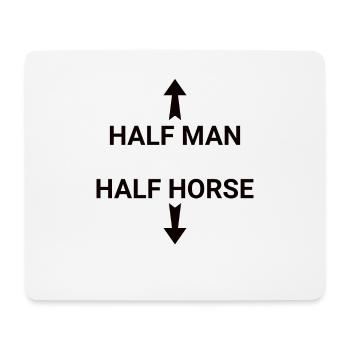 Halb Mensch Halb Pferd Pferdemensch Humor Zentaur - Mousepad (Querformat) - Weiß - Vorne