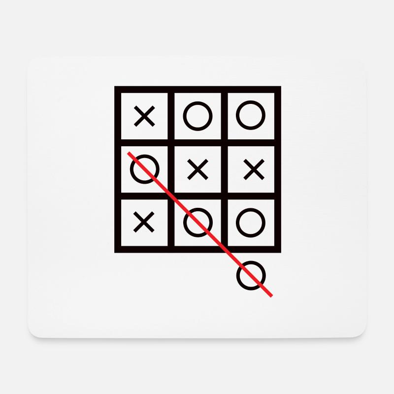 Tic tac toe - Mouse Pad (horizontal) - white