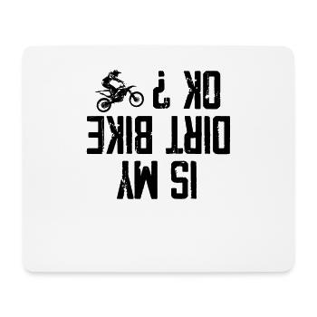 Motorcross Motorradfahrer Moto Motorsport - Mousepad (Querformat) - Weiß - Vorne